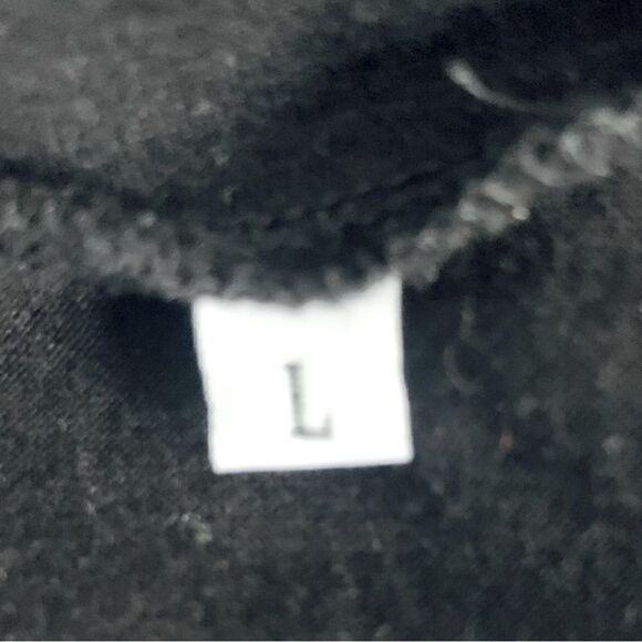 Unrbranded Black & Brown Short Sleeve T-shirt with Cheetah Print Trim Sz Large - Picture 7 of 8